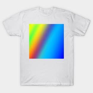 blue green red yellow abstract texture T-Shirt